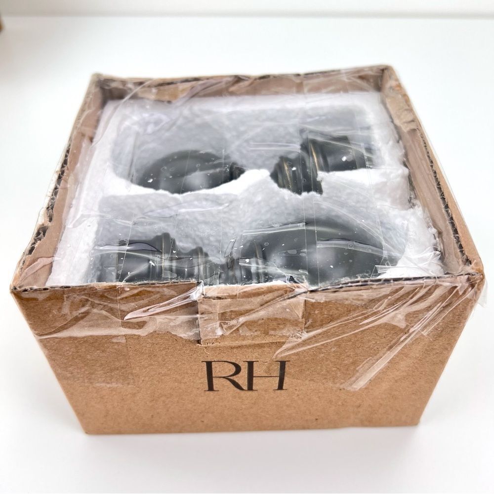 Restoration Hardware Medium Oil-Rubbed Bronze Metal Estate Ball Finials